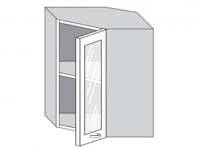 1.60.3у Шкаф настенный (h=720) угловой на 600мм со стекл. дверцей в Краснокамске - krasnokamsk.magazinmebel.ru | фото