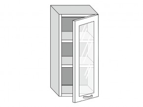 19.40.3 Шкаф настенный (h=913) на 400мм с 1-ой стекл. дверцей в Краснокамске - krasnokamsk.magazinmebel.ru | фото