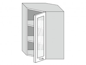 19.60.3у Шкаф настенный (h=913) угловой на 600мм со стекл. дверцей в Краснокамске - krasnokamsk.magazinmebel.ru | фото