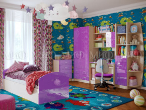 Детская комната Юниор-2 Фиолетовый металлик в Краснокамске - krasnokamsk.magazinmebel.ru | фото