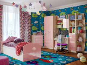 Детская комната Юниор-2 Розовый металлик в Краснокамске - krasnokamsk.magazinmebel.ru | фото