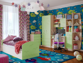 Детская комната Юниор-2 Салатовый в Краснокамске - krasnokamsk.magazinmebel.ru | фото