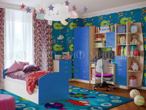Детская комната Юниор-2 Синий в Краснокамске - krasnokamsk.magazinmebel.ru | фото