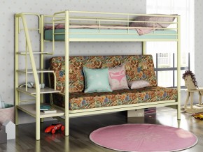 Двухъярусная кровать с диваном Мадлен 3 Слоновая кость-марки в Краснокамске - krasnokamsk.magazinmebel.ru | фото - изображение 1