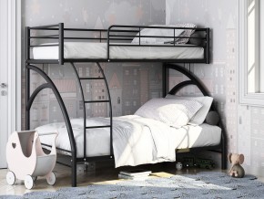 Двухъярусная кровать Виньола 2 Черная в Краснокамске - krasnokamsk.magazinmebel.ru | фото