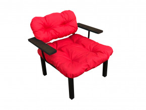 Кресло Дачное красная подушка в Краснокамске - krasnokamsk.magazinmebel.ru | фото