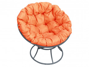 Кресло Папасан без ротанга оранжевая подушка в Краснокамске - krasnokamsk.magazinmebel.ru | фото