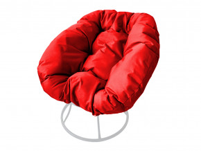 Кресло Пончик без ротанга красная подушка в Краснокамске - krasnokamsk.magazinmebel.ru | фото