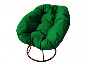 Кресло Пончик без ротанга зелёная подушка в Краснокамске - krasnokamsk.magazinmebel.ru | фото