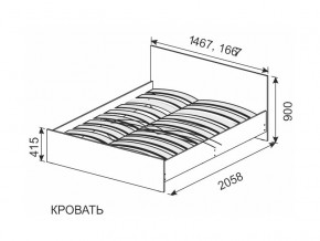 Кровать 1600х2000 ортопедическое основание в Краснокамске - krasnokamsk.magazinmebel.ru | фото