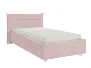 Кровать Альба 900 велюр нежно-розовый в Краснокамске - krasnokamsk.magazinmebel.ru | фото