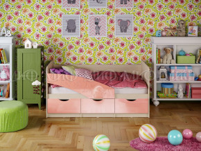 Кровать Бабочки 1600 Розовый металлик в Краснокамске - krasnokamsk.magazinmebel.ru | фото