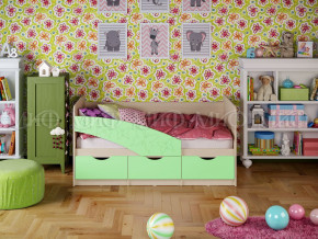 Кровать Бабочки 1600 Салатовый в Краснокамске - krasnokamsk.magazinmebel.ru | фото
