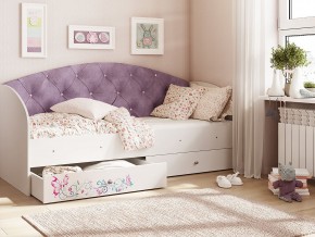 Кровать Эльза Белый-фиолетовый в Краснокамске - krasnokamsk.magazinmebel.ru | фото