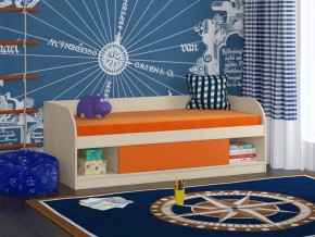Кровать Соня 4 дуб молочный-оранжевый в Краснокамске - krasnokamsk.magazinmebel.ru | фото