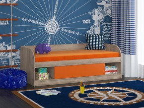Кровать Соня 4 сонома-оранжевый в Краснокамске - krasnokamsk.magazinmebel.ru | фото