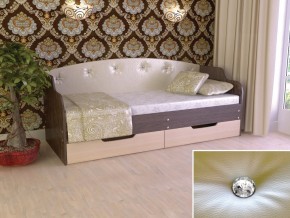 Кровать Юниор Тип 2 Венге/дуб молочный 800х1600 в Краснокамске - krasnokamsk.magazinmebel.ru | фото