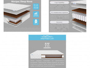 Матрас Sleep Nova шириной 1200 мм в Краснокамске - krasnokamsk.magazinmebel.ru | фото - изображение 2