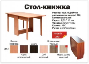 Прямой стол-книжка венге в Краснокамске - krasnokamsk.magazinmebel.ru | фото - изображение 2