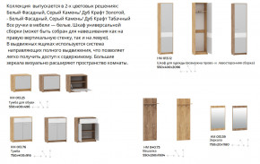 Прихожая Нортон Дуб Крафт Табачный/Серый Камень в Краснокамске - krasnokamsk.magazinmebel.ru | фото - изображение 2