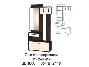 Секция с зеркалом в Краснокамске - krasnokamsk.magazinmebel.ru | фото