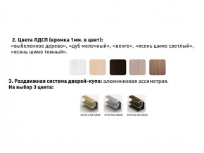 Шкаф-купе Акцент-Сим Д 1400-600 шимо светлый в Краснокамске - krasnokamsk.magazinmebel.ru | фото - изображение 3