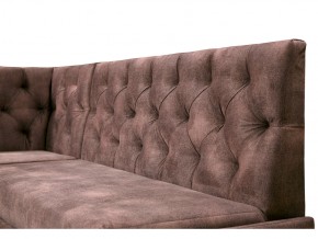 Угловой диван Призма со стяжкми коричневый со спальным местом в Краснокамске - krasnokamsk.magazinmebel.ru | фото - изображение 2